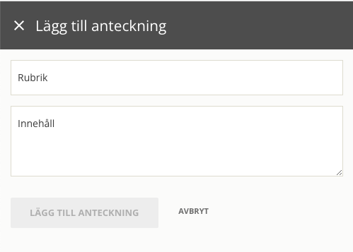 Projektanteckningar