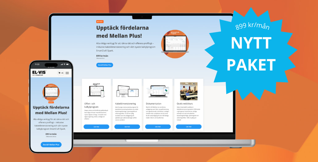 Nytt paket: Upptäck EL-VIS Mellan Plus!