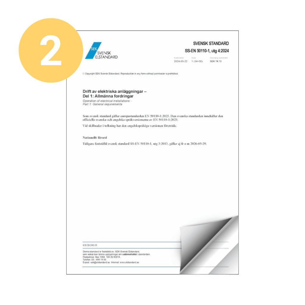 Elstandard ett papper